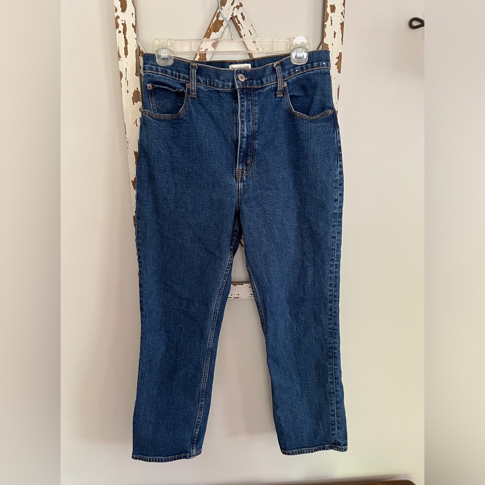 Abercrombie And Fitch The Ankle Straight Ultra High Rise Denim Jeans Size 29/8